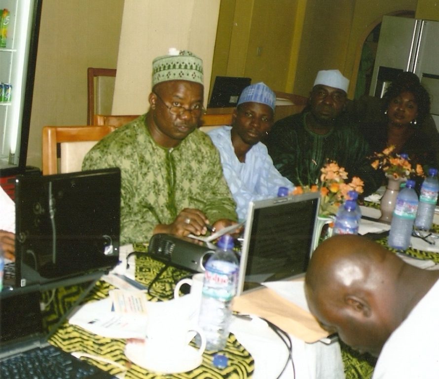 COBTAK's representative at the national resource-tracking advocacy group meeting, Kaduna, July 2010.